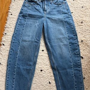 Old Navy High Rise Barrel Leg Jeans